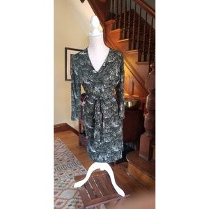 Banana Republic Zebra Print Wrap Dress